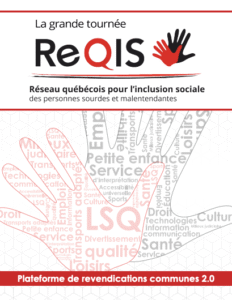 Page couverture de la plateforme de revendications communes