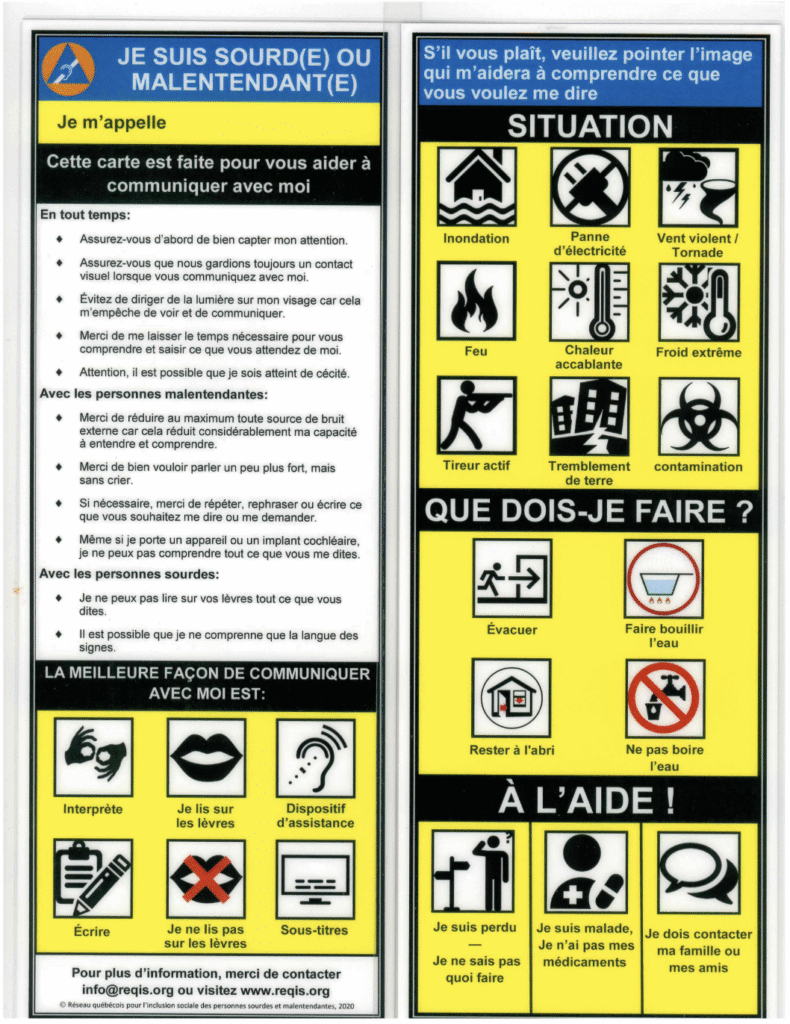 Carte de communication